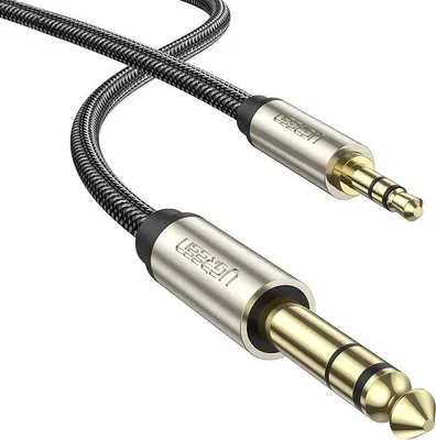 Obrázok produktu pre Ugreen AV127 Špičkový audio kábel 3,5 mm na 6,35 mm jack, 5 m - sivý
