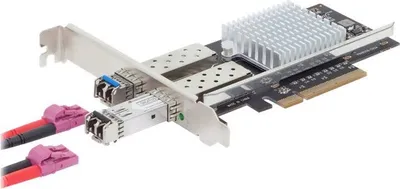Image de Digitus DN-10162 DIGITUS Netzwerkkarte SFP 2 Port 10G PCIe INTEL JL82599ES