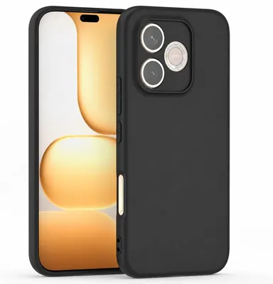 Produktbild von Silikon Hülle für Honor 600 Lite Schutzhülle Matt Schwarz Backcover Handy Case