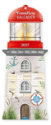 Produktbild von TRÖTSCH - Formkalender Familienkalender Leuchtturm 2027