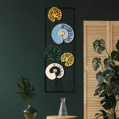 Obrázok produktu pre Wallity, Grape Vine 1 (3), Dekoratívny kovový doplnok na stenu, 100 % KOV, Viacfarebný, 32 x 90 x 4 cm