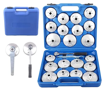 Produktbild von 23-teiliges Ölfilter-Schlüsselset mit Aufbewahrungsbox