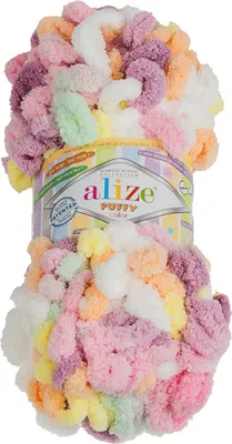 Immagine prodotto di Colore PUFFY - 100g / 9 m - Bianco,Arancione,Rosa