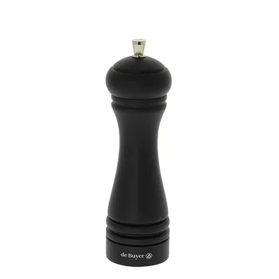 Obrázok produktu pre Mlynček na korenie WOOD Ručný mlynček na korenie Black DE BUYER Java 18 cm