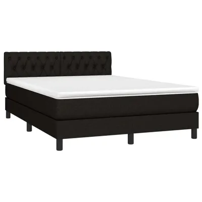Obrázok produktu pre vidaXL Boxspring posteľ s matracom čierna 140x200 cm látka
