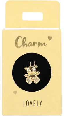 Produktbild von Versilberte o. Vergoldete Charms -Anhänger für Creolen- Nr.48 - Teddy