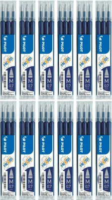 Image de Pilot Frixion Ball mines de rechange 0.7 bleu noir- set de 36 pièces