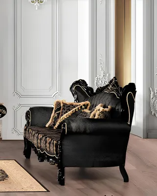 Produktbild von Couch Sitz Dreisitzer Sofa 3 Sitzer Sofas Sessel Stoff Barock Rokoko Möbel 232cm