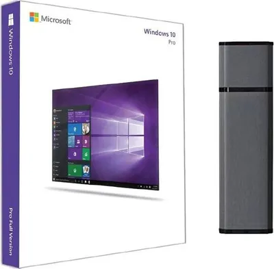 Produktbild von Microsoft Windows 10 Pro Key 32/64 Bit Lizenz-Key Deutsch Vollversion + Bootable USB-Stick