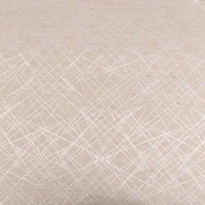 Produktbild von Vorhangstoff Meterware Dekostoff Jacquard Bosco blickdickt Grafik Linien beige 154cm