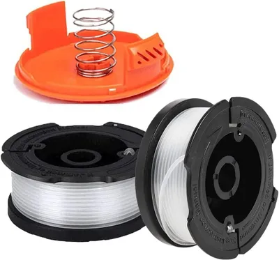 Zdjęcie produktu dla Szpule do podkaszarki, Nylonowa żyłka 9,1 m x 1,65 mm, 2 sztuki, do kosiarek