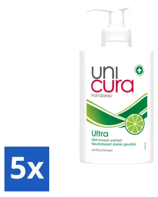 Produktbild von 5 x Unicura Ultra Flüssigseife - Pflegend - 250 ml - Vorteilspackung - 5 Stücke