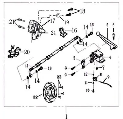 Produktbild von Kreidler Florett 125E Bremsbacken hinten FIG41-3 Motorroller.de Bremsbelag Bremsklötze Bremsbeläge Bremsschuhe Bremsbelagsatz Bremssteine