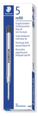 Produktbild von Staedtler 458 M-3, Blau, Medium, Blau, Silber, Metall, 0,5 mm, Kugelschreiber