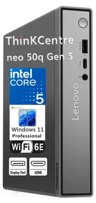 Zdjęcie produktu dla LENOVO ThinkCentre neo 50q G5 Intel Core 5 210H 16GB 512GB SSD W11P