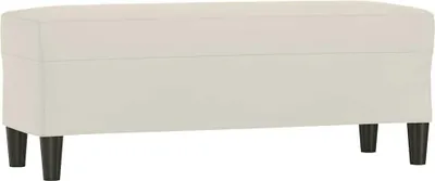 Obrázok produktu pre vidaXL Lavica Cream 100x35x41 cm Velvet