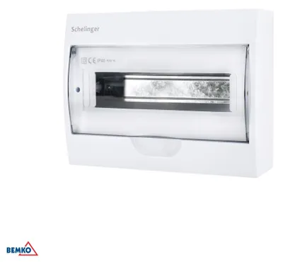 Immagine prodotto di Quadro di distribuzione a parete, grado di protezione IP40, con 12 morsetti di linea (L) e 12 morsetti di terra (PE)