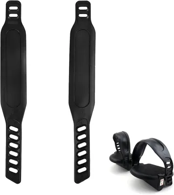 Imagen del producto de Correa para pedales de bicicleta, ajustable, 1 par, antideslizante, para bicicletas de entrenamiento y de uso general