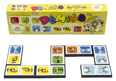 Obrázek produktu pro Domino Pojď s námi do pohádky 28ks společenská hra v krabičce 21x6x3cm