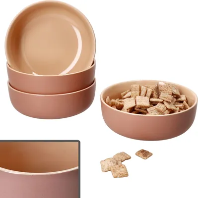 Zdjęcie produktu dla Ritzenhoff 4x Jasper miska Ø14,5cm puder 360ml kamionka 4 os. miska na płatki śniadaniowe