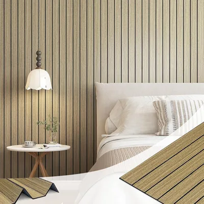 Obrázok produktu pre Samolepiace 3D nástenné panely vzhľad dreva, 30 cm x 200 cm, svetlohnedé PVC, pre obývačku