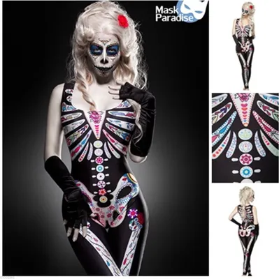 Produktbild von Mask Paradise Day of the Dead Kostüm: Mexican Skull