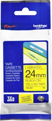 Zdjęcie produktu dla Brother TZE-651, Żółty, Filipiny, 5 lat(a), 2,4 cm, 8 m, 24 mm