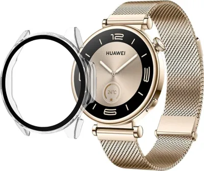 Produktbild von Hülle für Huawei Watch GT 4 41mm - Transparent Hartschutz Displayschutzfolie Phonillico®