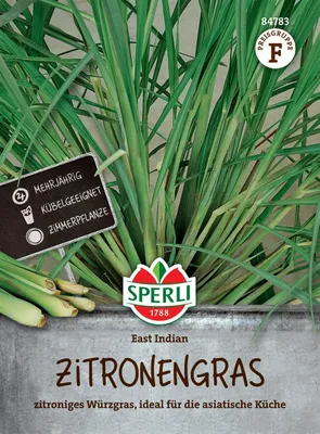 Produktbild von SPERLI Zitronengrassamen East Indian Cymbopogon flexuosus 150 Pflanzen