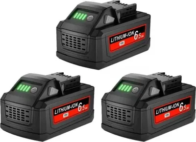 Obrázek produktu pro Náhradní baterie M18 pro elektrické nářadí - 18V Li-Ion - 6500mAh, vysoká kapacita XC - Sada 3 kusů