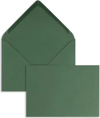 Produktbild von Briefumschläge 90x140mm 120g/qm gummiert VE=100 Stück tannengrün