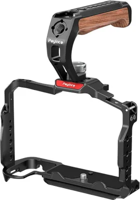 Obrázek produktu pro Poyinco JN-134 Camera Cage + Top Grip Kit, klec pro videokameru s držákem Cold Shoe, 1/4" závit, hliníková slitina, náhrada za Nikon Z63