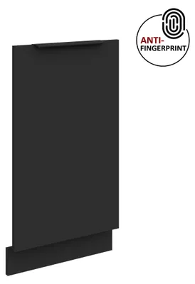 Produktbild von Frontblende für vollintegrierten Geschirrspüler 45 cm ARIA Schwarz ultra matt + Schwarz matt, hochwertige Fronten mit Anti Fingerprint Beschichtung Küchenzeile Küchenblock
