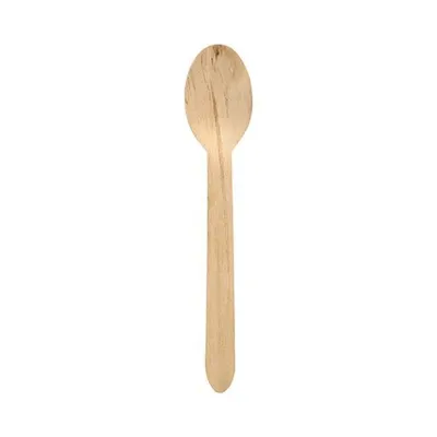 Produktbild von PAPSTAR Holzlöffel "pure" 16 cm, umweltfreundlich und stabil | Folie (250 Stück)