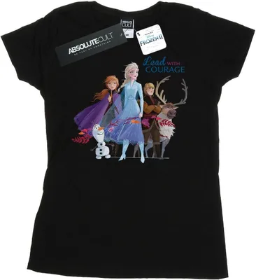 Produktbild von Disney - "Frozen 2 Lead Courage" T-Shirt für Damen BI21741 (XXL) (Schwarz)