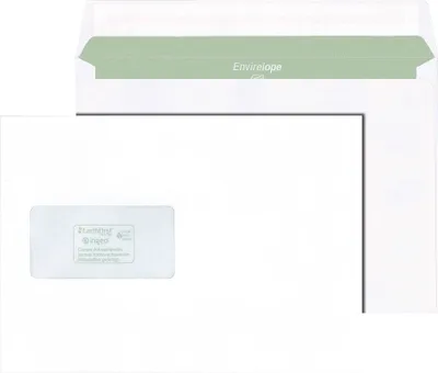 Produktbild von MAILmedia Briefumschläge Envirelope® DIN C5 mit Fenster recycling-weiß haftklebend 500 St.