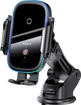 Image de Baseus car holder with 15W charger (black) Bayern edition