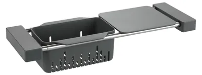 Produktbild von WENKO Spülen Becken Caddy CAMI Organizer Schneide Brett Sieb Küchen Aufbewahrung