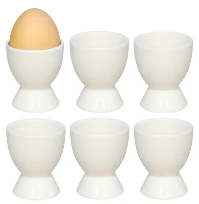 Produktbild von Eierbecher Basic - 6er-Set - weis - Keramik - 5 x 6 cm
