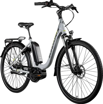 Produktbild von Zündapp X300 E Bike Damenfahrrad 155 - 180 cm Stadtrad Pedelec Bosch silber/gelb