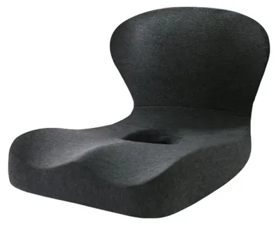 Produktbild von Sitzkissen mit Rückenlehne aus Memory-Schaum, ergonomisches Druckentlastungskissen für Büro, Auto, Reisen und langes Sitzen