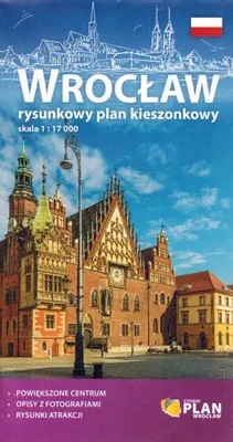 Image de Wrocław 1:17 000. Plan de poche / plan de ville. Parution prévue en 2025. Galileos