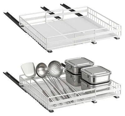 Produktbild von Set mit 2 ausziehbaren Küchenschubladen für die Organisation von Schränken