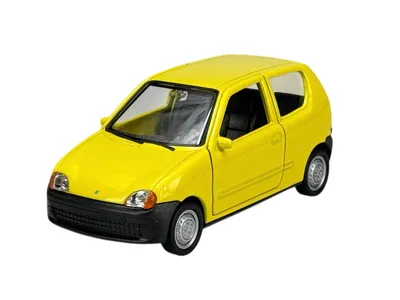 Obrázek produktu pro Welly Fiat Seicento Yellow 1:34-1:39 Die Cast Metal Model v krabici 43855