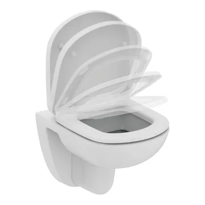 Obrázok produktu pre Ideal Standard IDS WC sedadlo EUROVIT s krytom biele, s mäkkým zatváraním