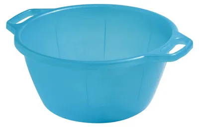 Image de Bac rond en plastique bleu clair