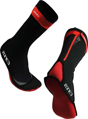 Produktbild von Zone3 Neopren Swim Socken schwarz / rot groß