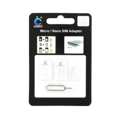Obrázok produktu pre Originálna nabíjacia zásuvka pre sadu adaptérov CMZWT Nano SIM Micro SIM biela