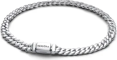 Image de Bracelet Pandora Cuban chain 594367C00 pour femme, tour de poignet : 16 cm