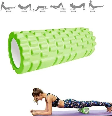 Productafbeelding van Massage roller - Triggerpoint roller - Hulpmiddel voor massage - Zwarte foamroller - Trainingshulpmiddel